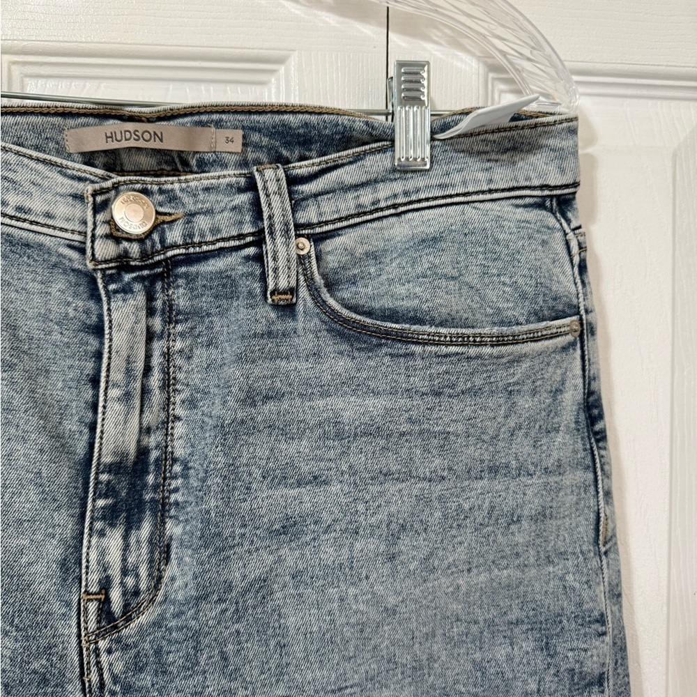 Hudson Women’s Barbara High Rise Bootcut Petite waist 34 Petite Medium Wash - Picture 8 of 13